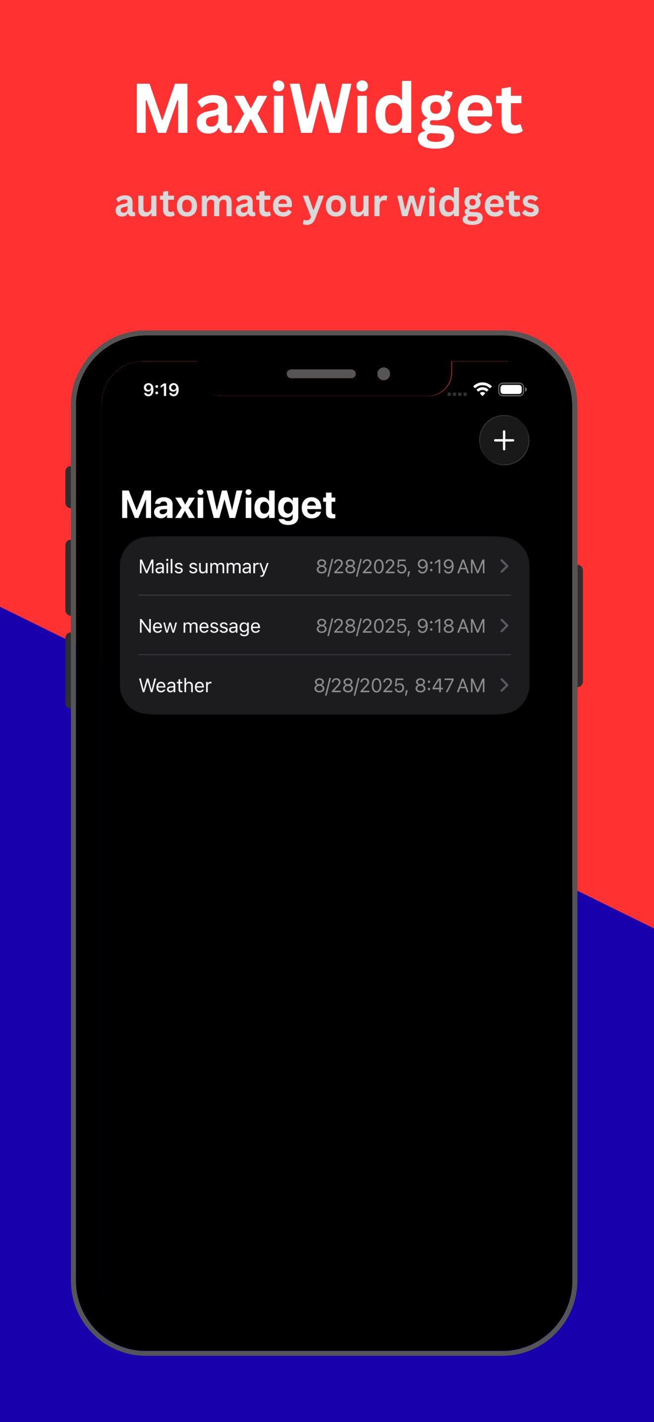 automate your widgets